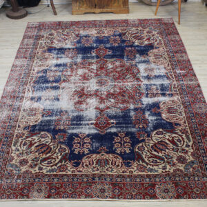 Eskitme El Yapımı Yün Halı Vintage 223 x 305 cm 10601