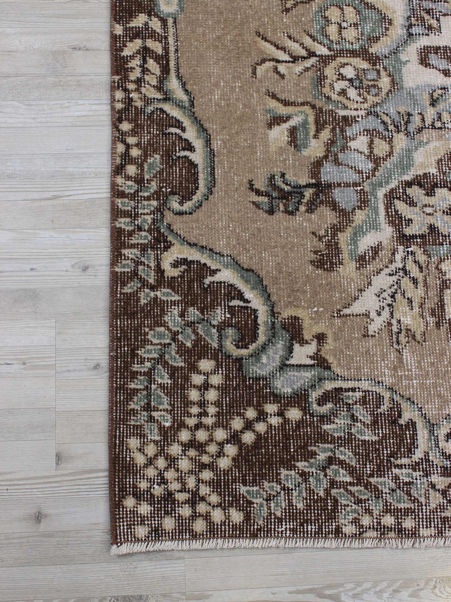 El Yapımı Yün Eskitme Halı 166 x 284 cm 10607 - Görsel 4