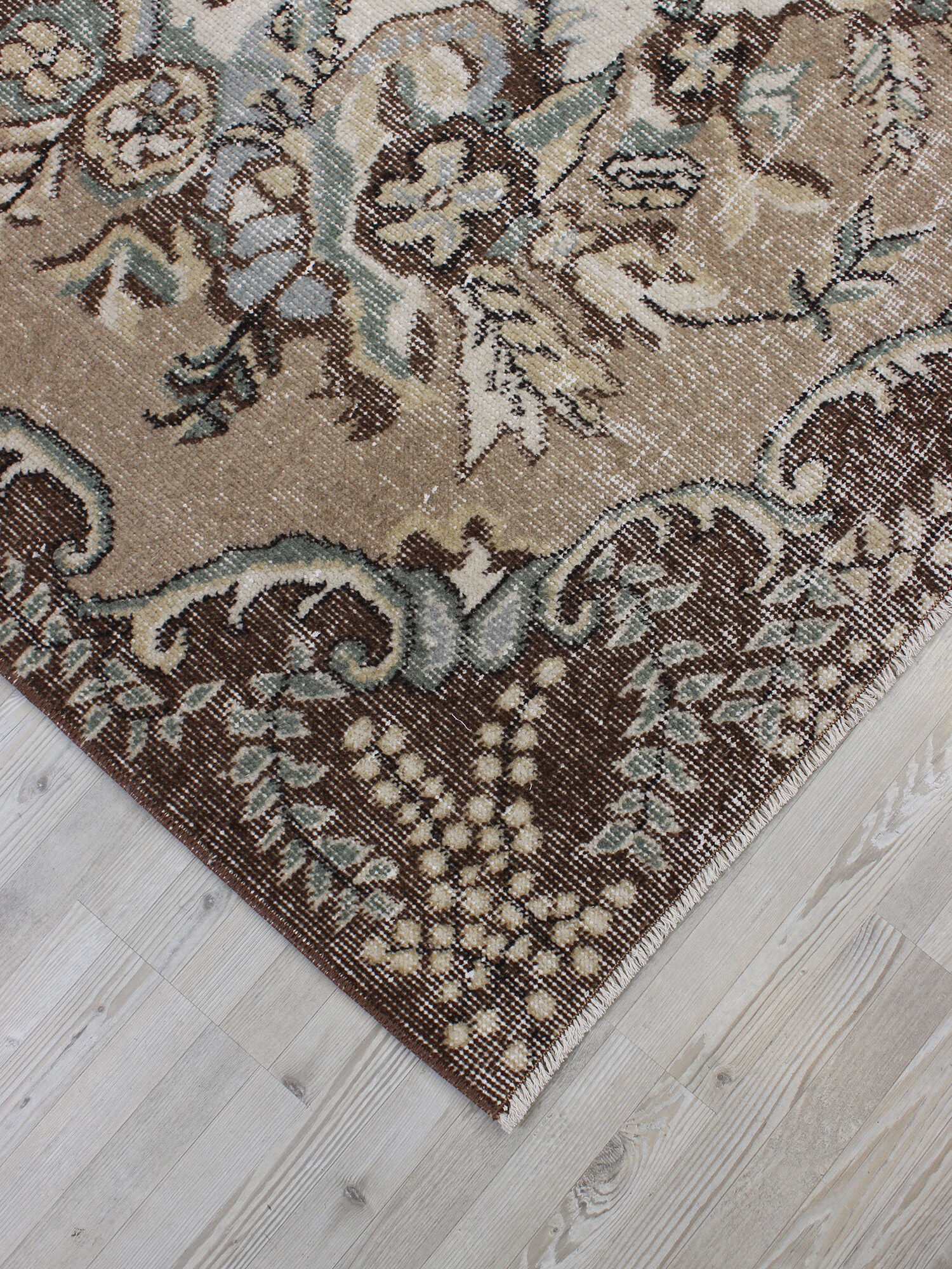 El Yapımı Yün Eskitme Halı 166 x 284 cm 10607 - Görsel 5