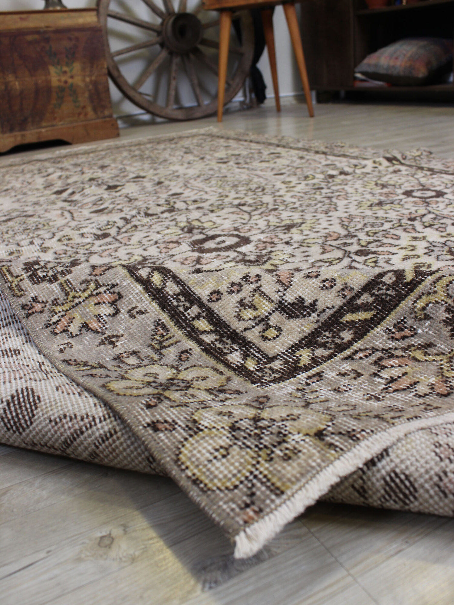 Eskitme Yün El Halı 152 x 244 cm 10609 - Görsel 6