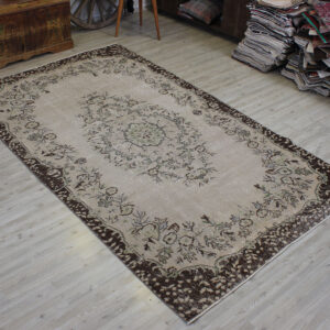 Eskitme El Yapımı Yün Halı Vintage 163 x 275 cm 10611