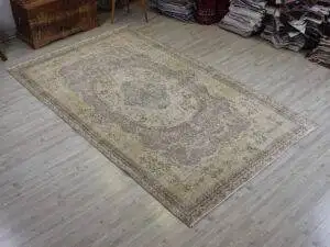 Eskitme Yün Vintage El Yapımı Halı 160 x 266 cm 10617