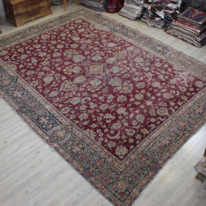 Eskitme Yün Vintage Halı 296 x 380 cm 10625