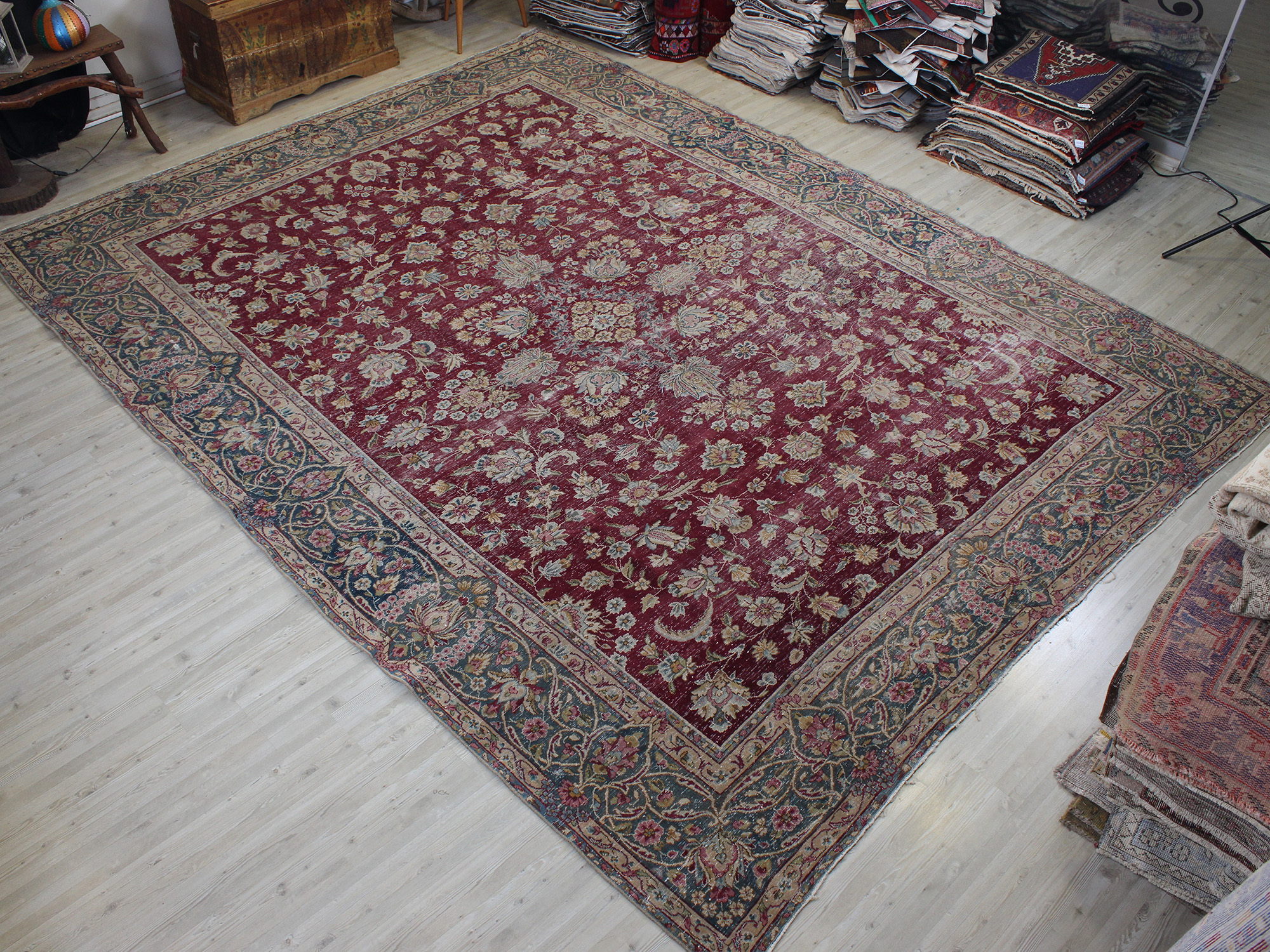 Eskitme Yün Vintage Halı 296 x 380 cm 10625