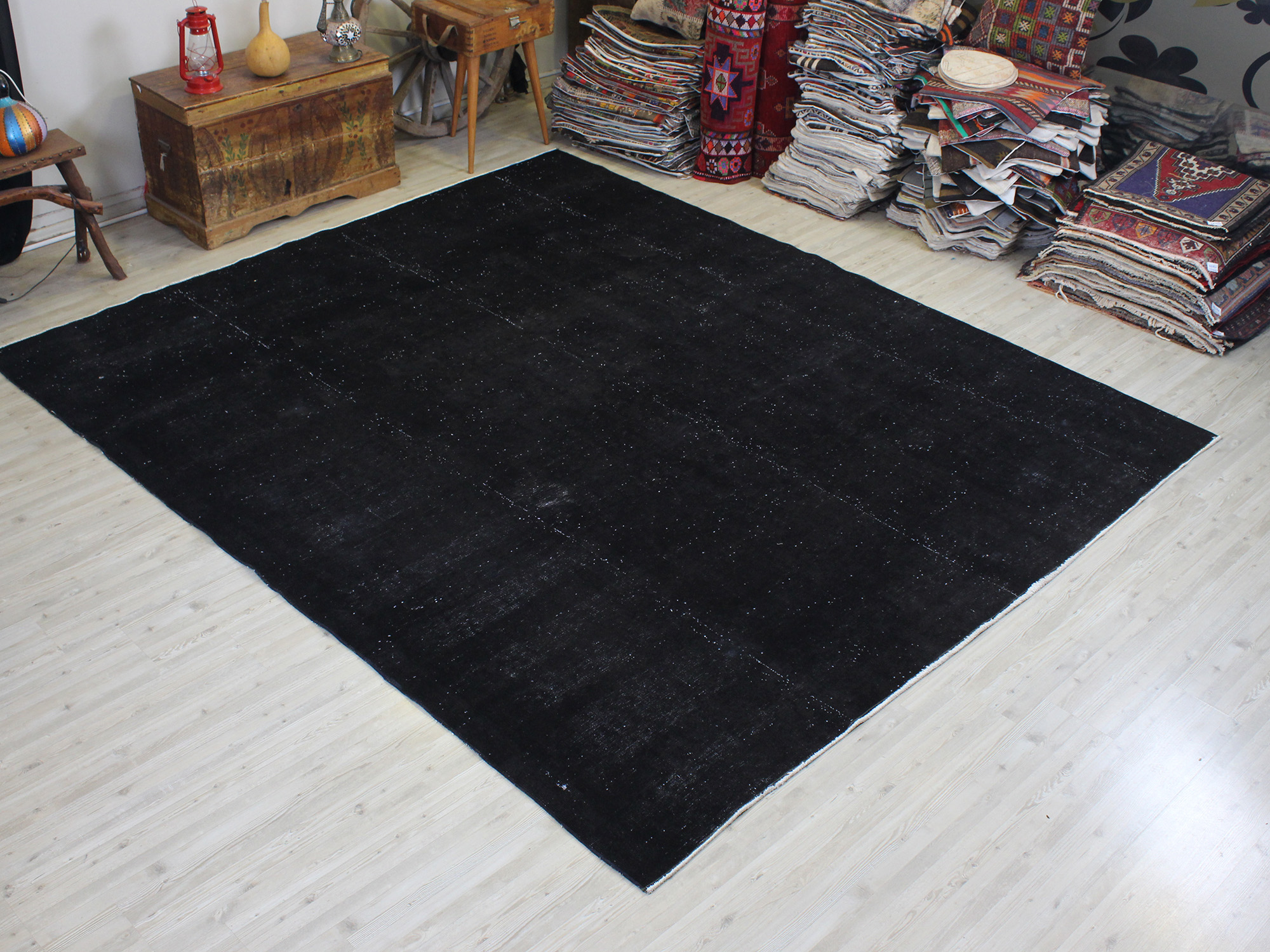 Eskitme El Dokuma Yün Vintage Halı 255 x 303 cm 10626