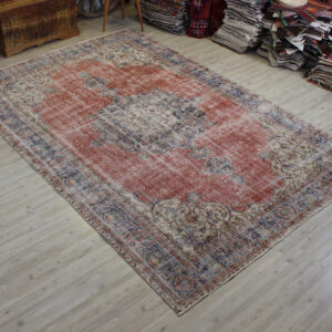 Eskitme El Yapımı Vintage Halı 215 x 318 cm 10627