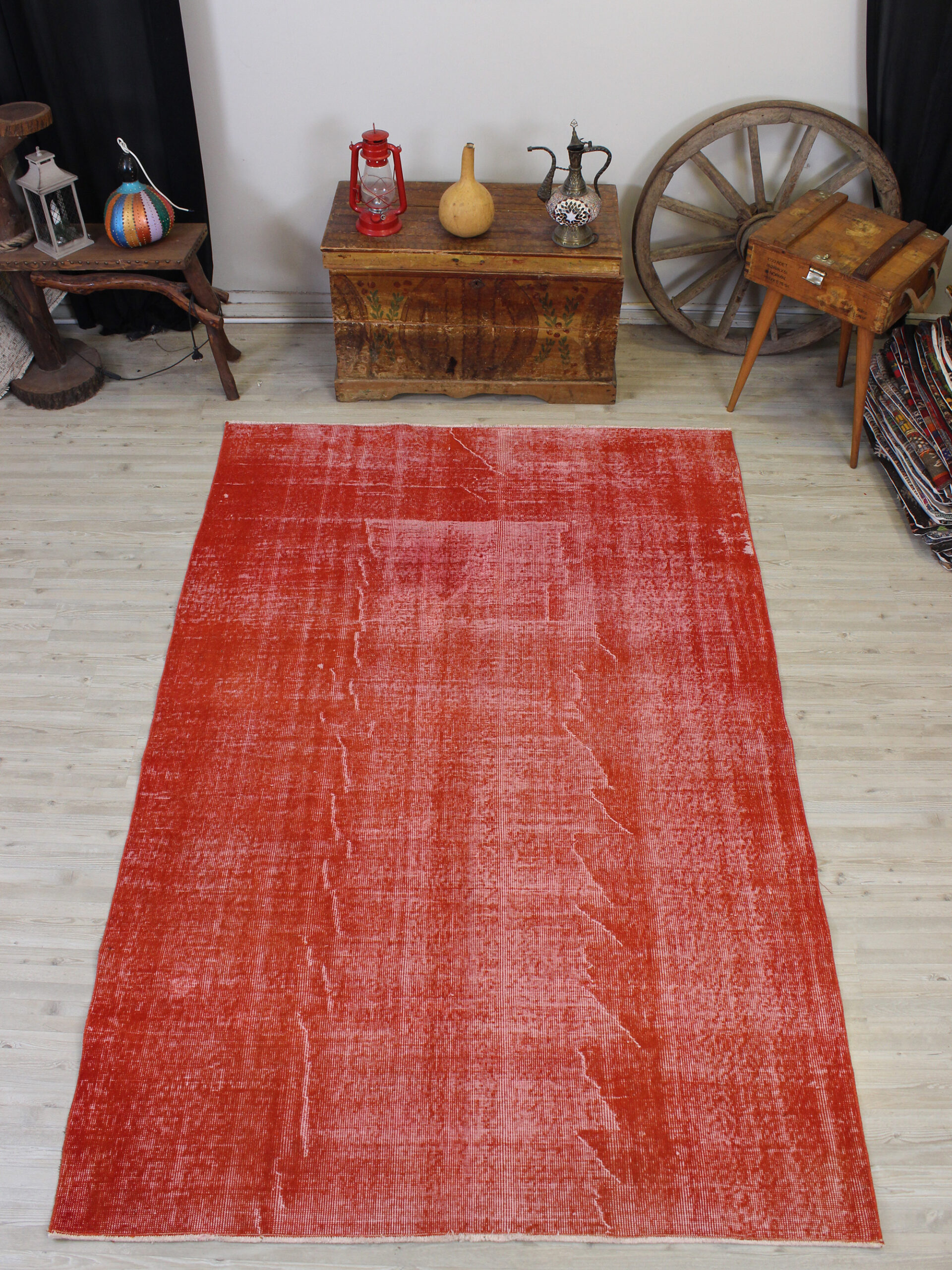 Vintage El Yapımı Halı 158 x 236 cm 10632 - Görsel 9