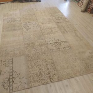 El Yapımı Patchwork Halısı   160x230 cm