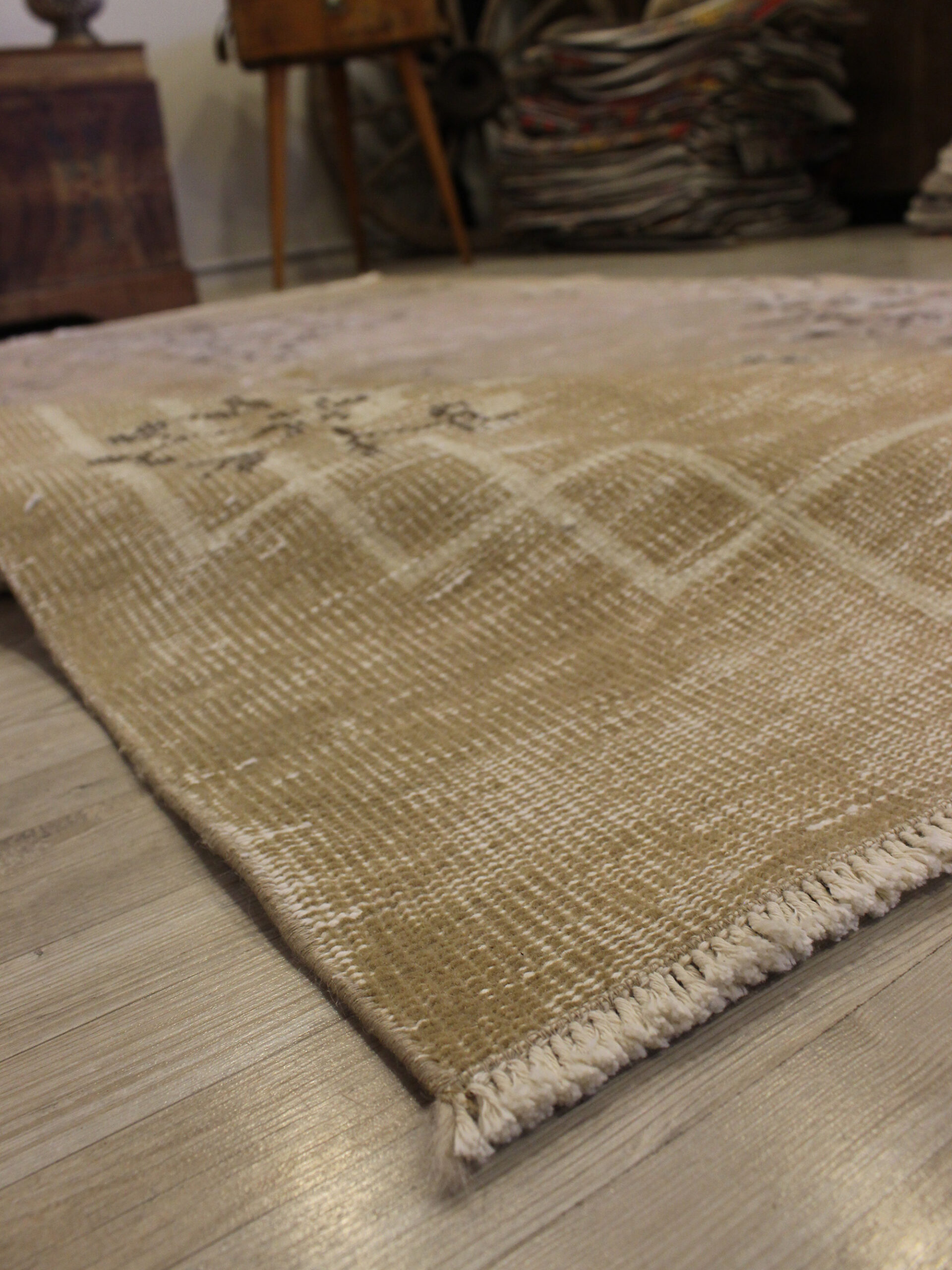 El Dokuma Vintage Yün Halı 155 x 245 cm 10641 - Görsel 6