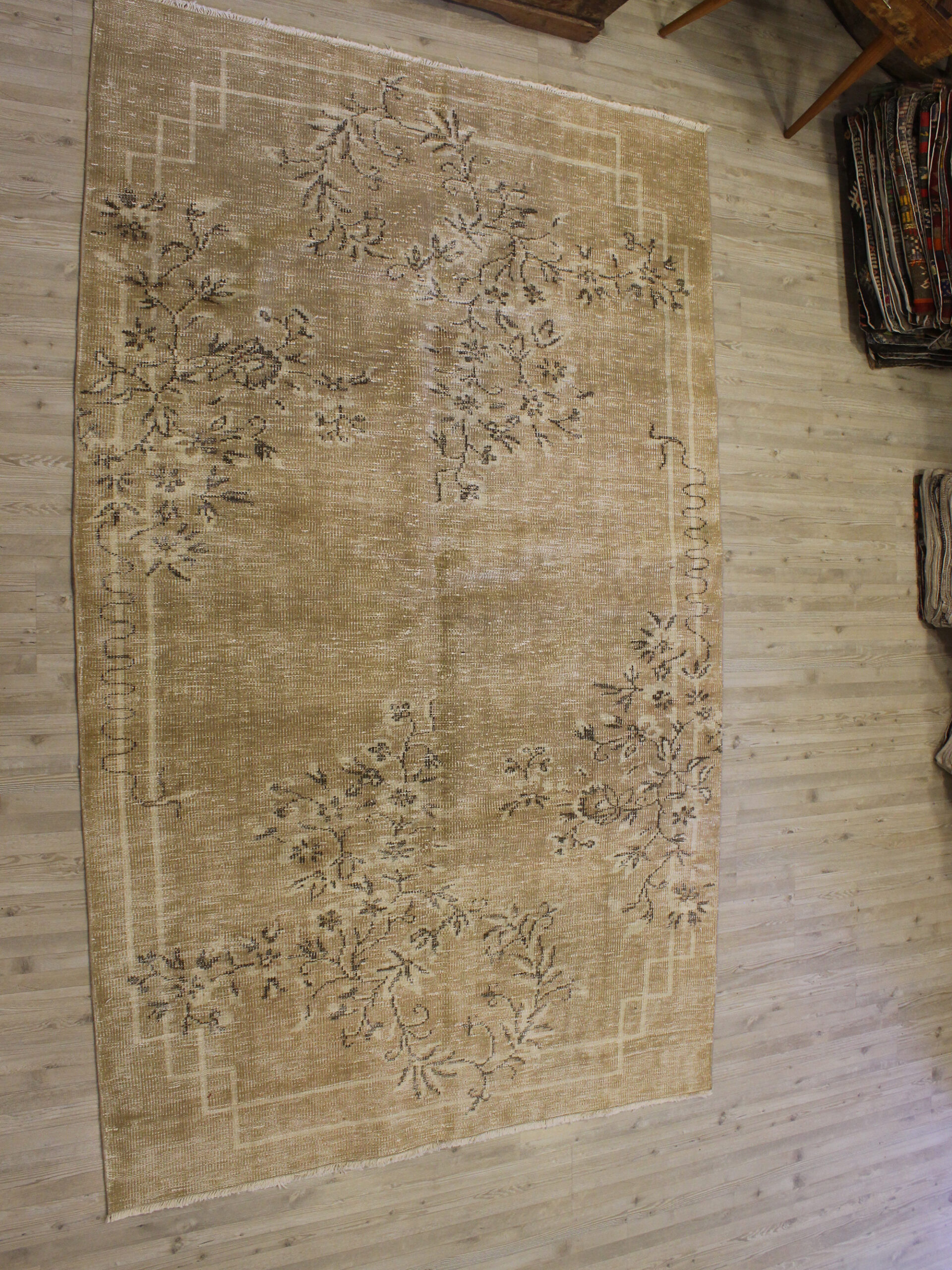 El Dokuma Vintage Yün Halı 155 x 245 cm 10641 - Görsel 8