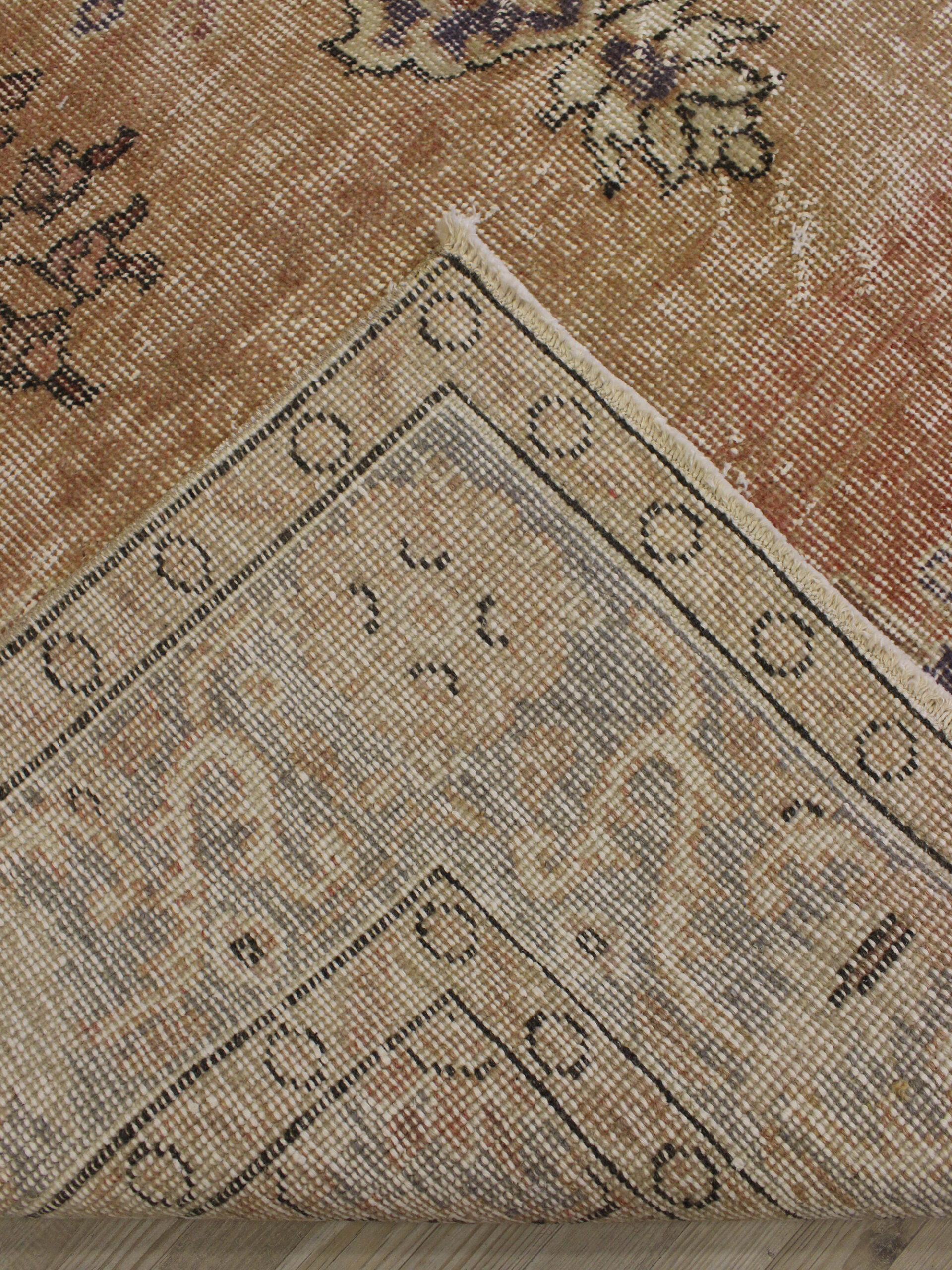 Yün El Yapımı Halı Vintage 165 x 270 cm 10645 - Görsel 4