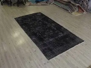Eskitme Yün El Dokuma Halı Vintage 114 x 232 cm 10661