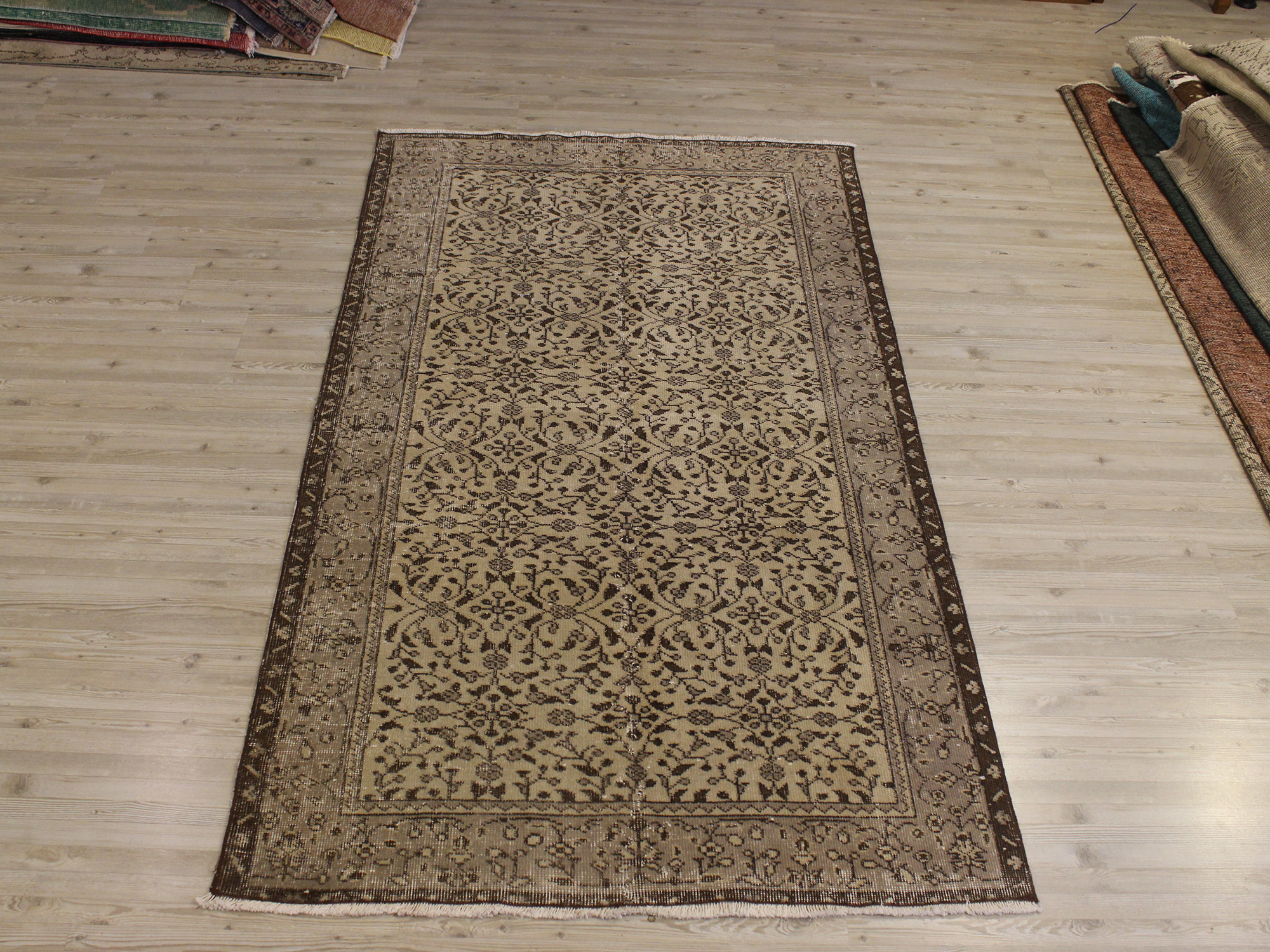 El Dokuma Yün Vintage Halı 115 x 205 cm 10683 - Görsel 2