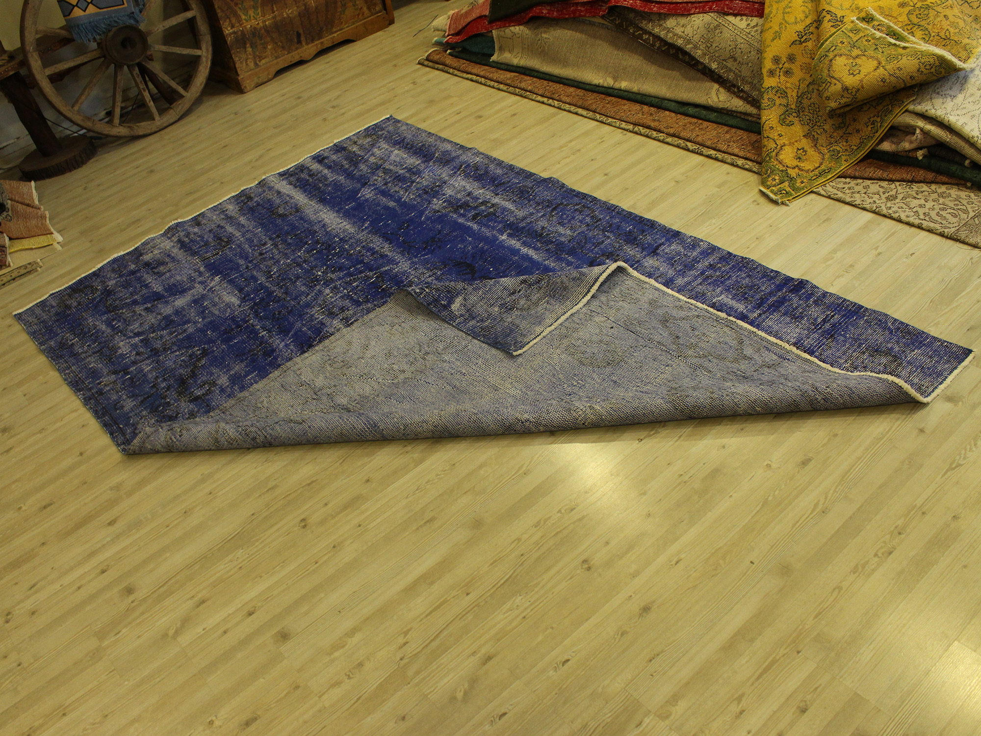 Vintage Eskitme El Halı 167 x 254 cm 10686 - Görsel 4