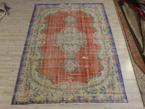 Eskitme El Yapımı Halı Vintage 176 x 251 cm 10691