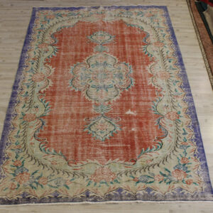 Eskitme El Yapımı Halı Vintage 176 x 251 cm 10691