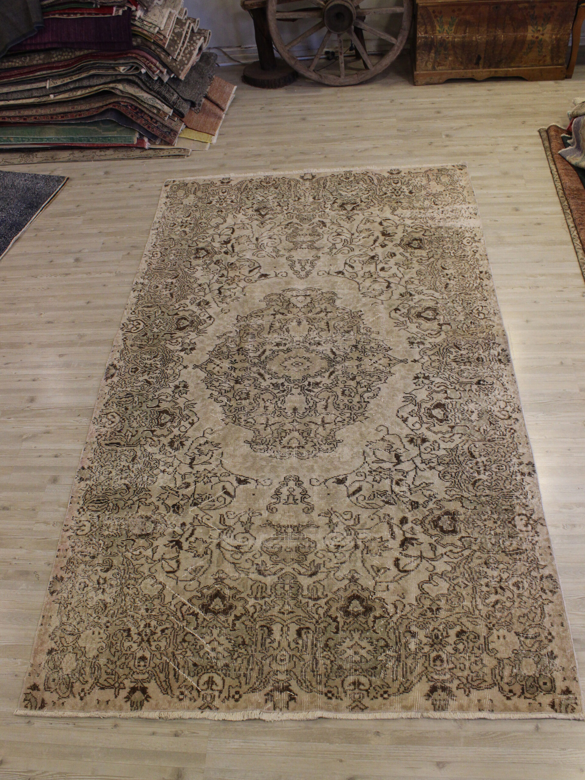 Eskitme El Dokuma Halı Vintage 162 x 270 cm 10694