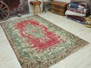 Eskitme %100 Yün Halı 182x304 cm 10830