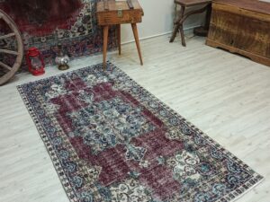 Eskitme Vintage El Dokuma Halı 105x210 cm 10832