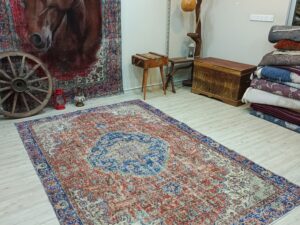 Vintage El Dokuma Doğal Halı 182x278 cm 10835