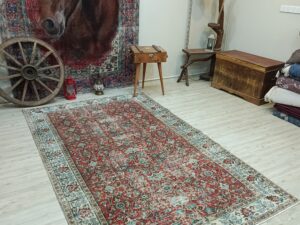 Yün & Pamuk Eskitme Halı 164x265 cm 10841