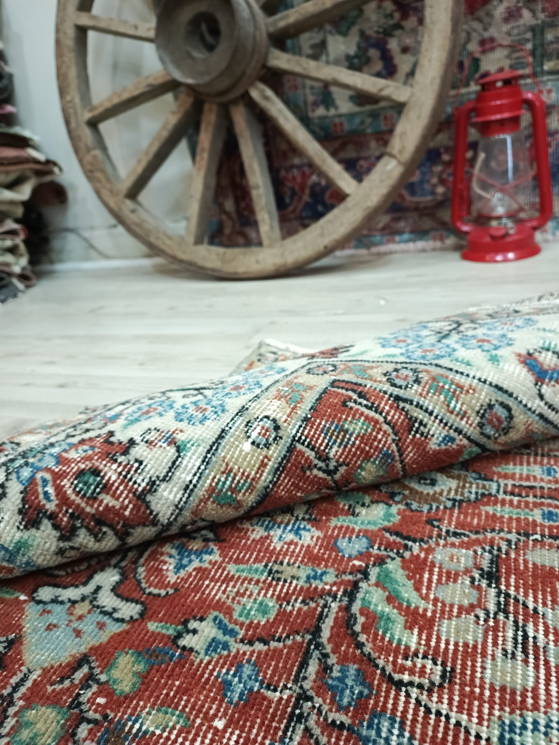 Yün & Pamuk Eskitme Halı 164x265 cm 10841 - Görsel 5