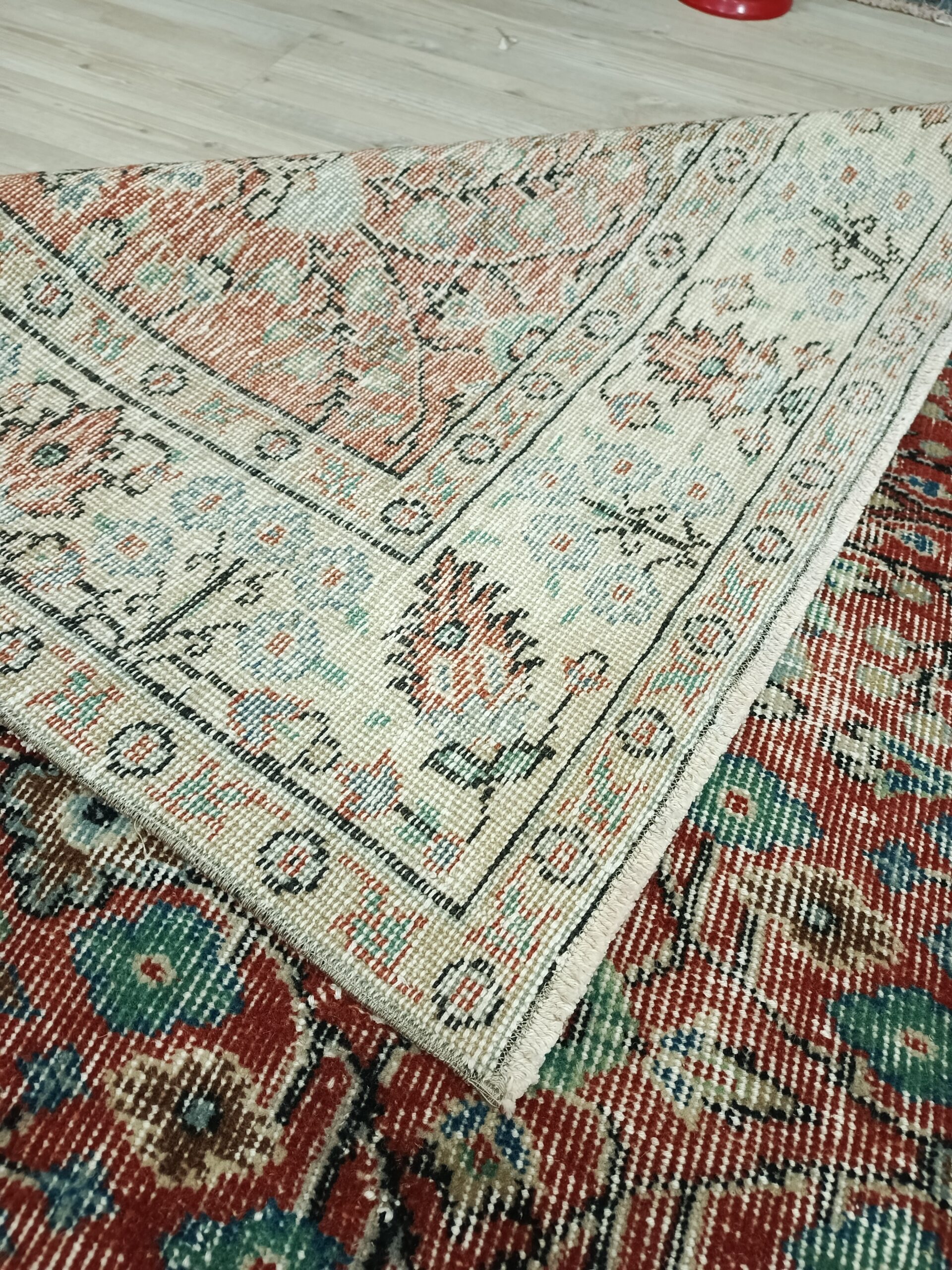 Yün & Pamuk Eskitme Halı 164x265 cm 10841 - Görsel 6