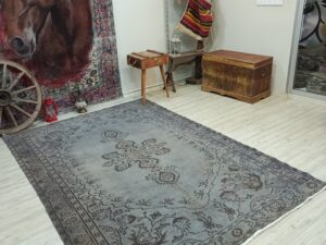 %100 Yün Doğal Vintage Halı 189x278 cm 10844