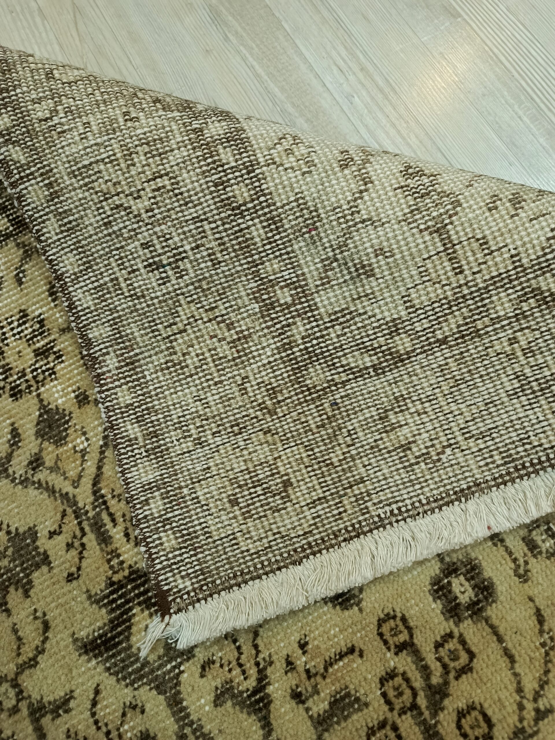 %100 Yün El Dokuma Vintage Halı 114x206 cm 10845 - Görsel 6