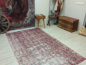 %100 Yün Vintage El Dokuma Halı 158x271 cm 10846